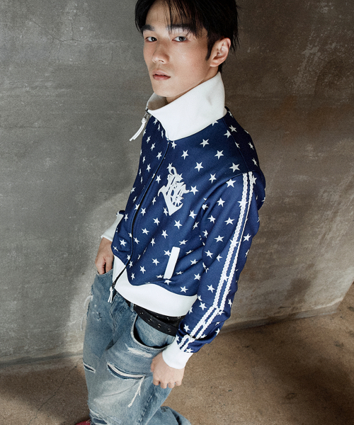 Fever Star Track Zip-Up Jacket_[Blue]