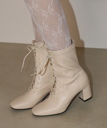 LIBERTYDOLL ストレッチ レースアップ ミドルブーツ