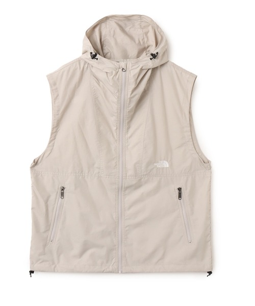 THE NORTH FACE（ザノースフェイス）の「THE NORTH FACE Compact Hooded Vest / ザ ノース フェイス コンパクト フーデッド ベスト（ベスト・メンズ・ブラック/オフホワイト/ベージュ・S/M/L/XL/XXL）」の2枚目の写真