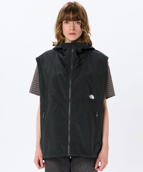 THE NORTH FACE（ザノースフェイス）の「THE NORTH FACE Compact Hooded Vest / ザ ノース フェイス コンパクト フーデッド ベスト（ベスト・メンズ・ブラック/オフホワイト/ベージュ・S/M/L/XL/XXL）」の4枚目の写真