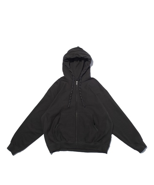F/CE. （エフシーイー）の「DOUBLE LAYERED POCKET ZIP HOODIE / ダブル レイヤード ポケット ジップ フーディ（パーカー・メンズ・ブラック/グレー・MEDIUM/SMALL/X-LARGE/LARGE）」の2枚目の写真