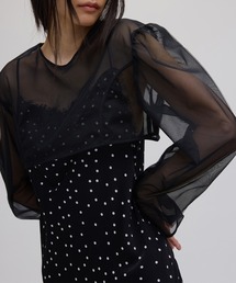 Ameri | RANDOM DOT SHEER LAYERED DRESS(ドレス)