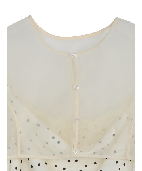 RANDOM DOT SHEER LAYERED DRESS（ドレス）｜Ameri（アメリ）の