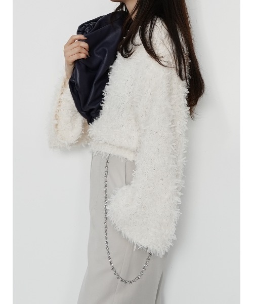 Katrin TOKYO(カトリーントーキョー)の「bell sleeve feather knit(ニット/セーター・レディース・ブルー/ブラック/アイボリー・XS/FREE)」の2枚目の写真