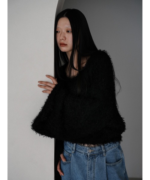 Katrin TOKYO(カトリーントーキョー)の「bell sleeve feather knit(ニット/セーター・レディース・ブルー/ブラック/アイボリー・XS/FREE)」の21枚目の写真