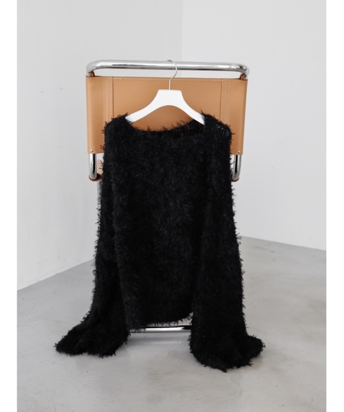 Katrin TOKYO(カトリーントーキョー)の「bell sleeve feather knit(ニット/セーター・レディース・ブルー/ブラック/アイボリー・XS/FREE)」の16枚目の写真