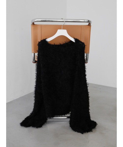 Katrin TOKYO(カトリーントーキョー)の「bell sleeve feather knit(ニット/セーター・レディース・ブルー/ブラック/アイボリー・XS/FREE)」の17枚目の写真