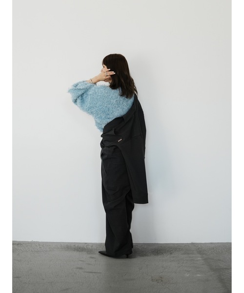 Katrin TOKYO(カトリーントーキョー)の「bell sleeve feather knit(ニット/セーター・レディース・ブルー/ブラック/アイボリー・XS/FREE)」の12枚目の写真