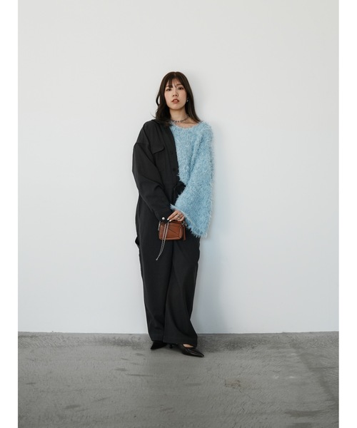 Katrin TOKYO(カトリーントーキョー)の「bell sleeve feather knit(ニット/セーター・レディース・ブルー/ブラック/アイボリー・XS/FREE)」の14枚目の写真