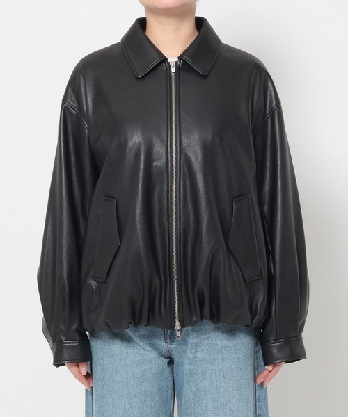 LOWRYS FARM(ローリーズファーム)の「レザーバルーンブルゾン 637617(ブルゾン・レディース・アイボリー/ブラック/ブラウン・FREE)」の16枚目の写真