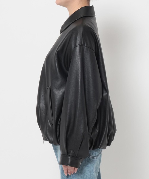 LOWRYS FARM(ローリーズファーム)の「レザーバルーンブルゾン 637617(ブルゾン・レディース・アイボリー/ブラック/ブラウン・FREE)」の15枚目の写真