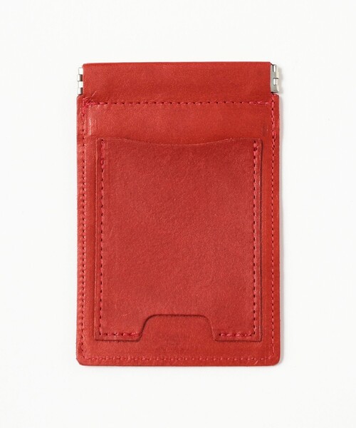 BEAMS JAPAN（ビームス　ジャパン）の「栃木レザー バネ口 ポーチ（カードケース・レディース・ブラック/ベージュ/レッド・ONE SIZE）」の11枚目の写真