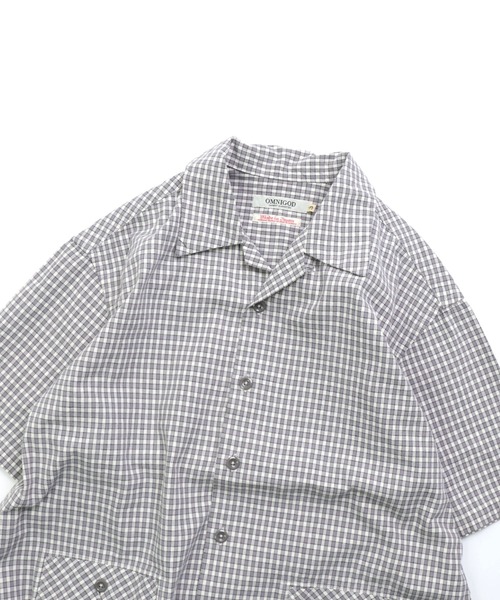 OMNIGOD（オムニゴッド）の「[OMNIGOD womens / オムニゴッド] オリジナルギンガムチェックシャンブレー ショートスリーブシャツジャケット（シャツ/ブラウス・レディース・グレー系その他・0）」の16枚目の写真