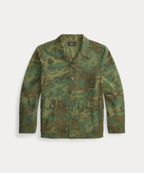 RRL リップストップ カモジャケット M 迷彩 カモ リップストップ オーバーシャツ（シャツ/ブラウス）｜RRL（ダブル