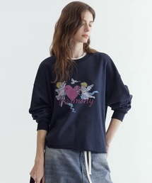 Fano Studios（ファノ ストゥディオズ）の「エンジェルモチーフ ドロップショルダー スウェットップス  FC26S013【Fano Studios】【2026SS】（スウェット）」