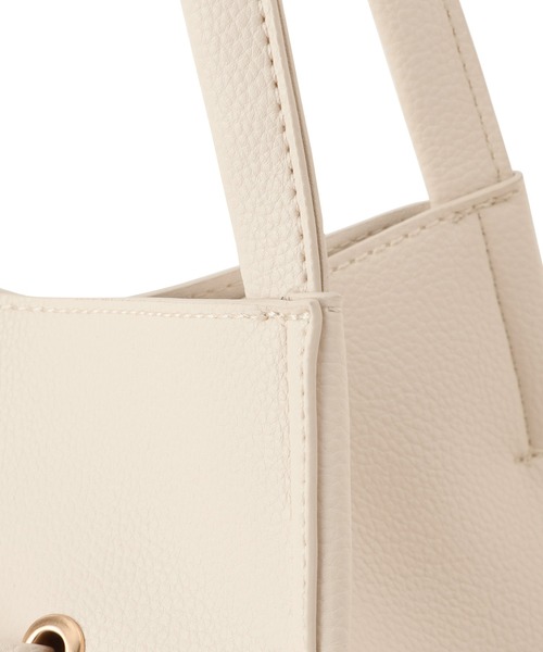 VIS(ビス)の「【復刻/WEB限定】フロントタイトートバッグ/A4対応,軽量(トートバッグ・レディース・ブラック/ブラウン/キナリ・FREE)」の22枚目の写真