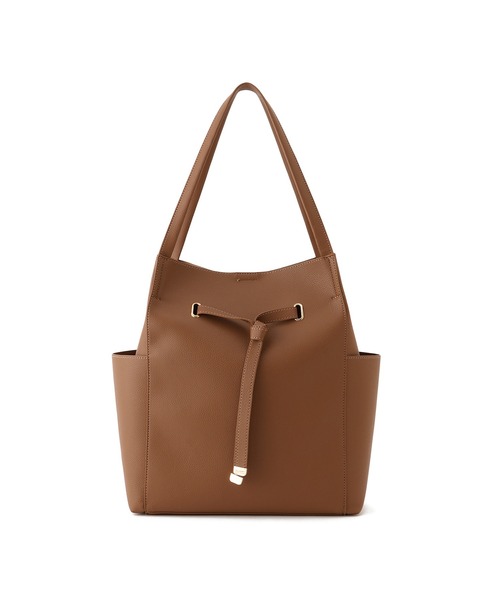 VIS(ビス)の「【復刻/WEB限定】フロントタイトートバッグ/A4対応,軽量(トートバッグ・レディース・ブラック/ブラウン/キナリ・FREE)」の12枚目の写真