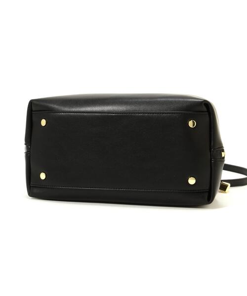 NATURAL BEAUTY BASIC（ナチュラルビューティーベーシック）の「◇フォールドボストンバッグ（ボストンバッグ・レディース・ダークブラウン/ブラック/オフホワイト・ﾌﾘ-）」の11枚目の写真