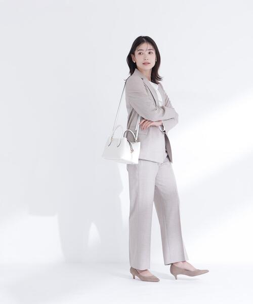 NATURAL BEAUTY BASIC（ナチュラルビューティーベーシック）の「◇フォールドボストンバッグ（ボストンバッグ・レディース・ダークブラウン/ブラック/オフホワイト・ﾌﾘ-）」の15枚目の写真