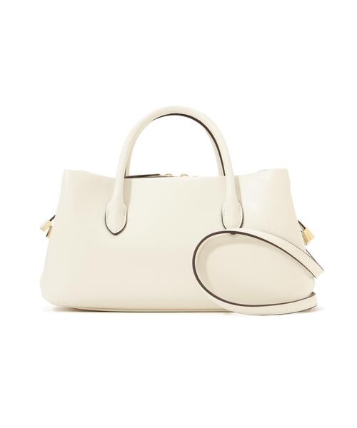 NATURAL BEAUTY BASIC（ナチュラルビューティーベーシック）の「◇フォールドボストンバッグ（ボストンバッグ・レディース・ダークブラウン/ブラック/オフホワイト・ﾌﾘ-）」の16枚目の写真