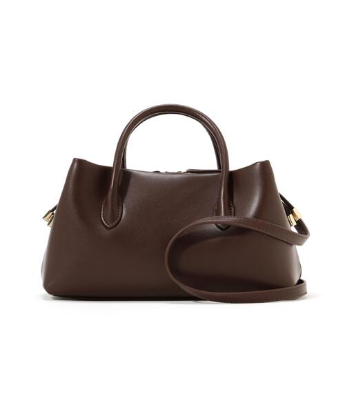 NATURAL BEAUTY BASIC（ナチュラルビューティーベーシック）の「◇フォールドボストンバッグ（ボストンバッグ・レディース・ダークブラウン/ブラック/オフホワイト・ﾌﾘ-）」の17枚目の写真