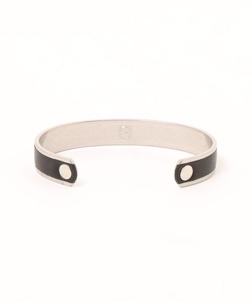 hobo（ホーボー）の「【hobo / ホーボー】BRASS BRACELET NARROW with HORSE LEATHER（ブレスレット・メンズ・ダークブラウン/ブラック/ベージュ系その他・FREE）」の4枚目の写真
