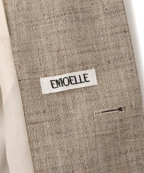 EMOELLE(エモエレ)の「【EMOELLE】シルクネップシングルジャケット(テーラードジャケット・レディース・ベージュ/キナリ・38/36)」の19枚目の写真