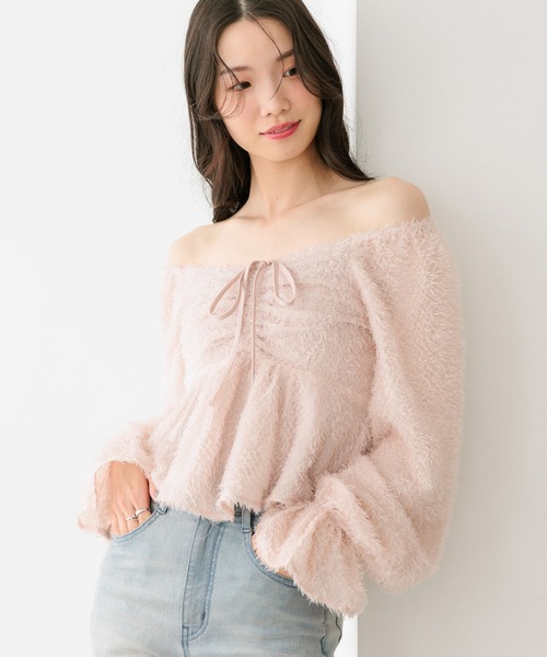 セール】2WAYジャガードブラウス 660888（シャツ/ブラウス）｜Heather