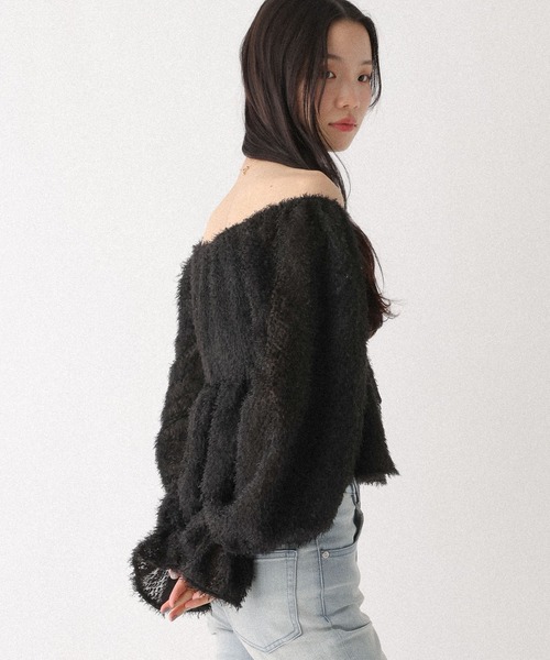 Heather（ヘザー）の「2WAYジャガードブラウス　660888（シャツ/ブラウス・レディース・アイボリー/ブラック/ピンク・FREE）」の22枚目の写真