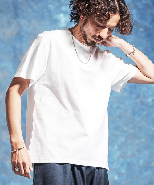 Jih Nunc(ジーヌンク)の「mt10231-オーガニックコットンプリントTシャツ(JIH-R1183)(Tシャツ/カットソー・メンズ・ブラック/パープル/ホワイト・L/M/S)」の6枚目の写真