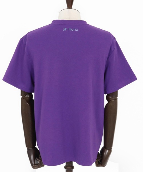 Jih Nunc(ジーヌンク)の「mt10231-オーガニックコットンプリントTシャツ(JIH-R1183)(Tシャツ/カットソー・メンズ・ブラック/パープル/ホワイト・L/M/S)」の21枚目の写真