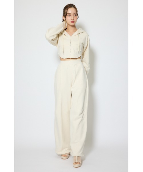 rienda（リエンダ）の「【セットアップ対応】ビスチェディティールフードスウェット　春服（スウェット・レディース・杢グレー/アイボリー/ブラック・FREE）」の18枚目の写真