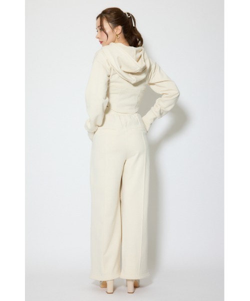 rienda（リエンダ）の「【セットアップ対応】ビスチェディティールフードスウェット　春服（スウェット・レディース・杢グレー/アイボリー/ブラック・FREE）」の20枚目の写真