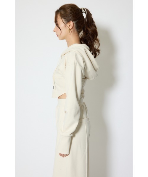 rienda（リエンダ）の「【セットアップ対応】ビスチェディティールフードスウェット　春服（スウェット・レディース・杢グレー/アイボリー/ブラック・FREE）」の22枚目の写真