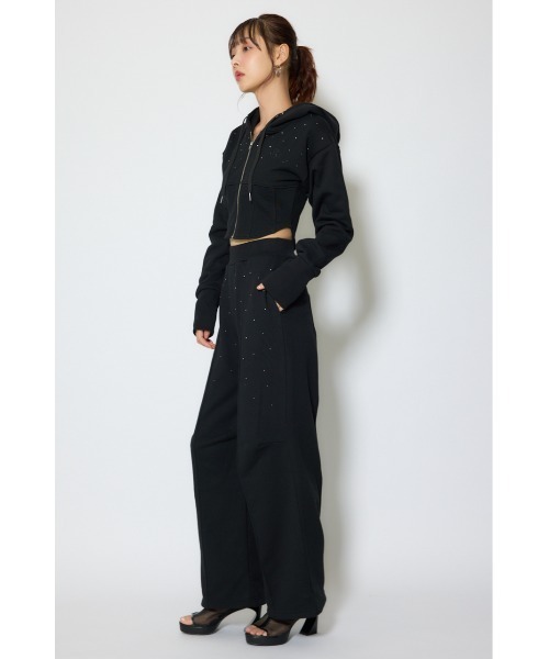 rienda（リエンダ）の「【セットアップ対応】ビスチェディティールフードスウェット　春服（スウェット・レディース・杢グレー/アイボリー/ブラック・FREE）」の8枚目の写真