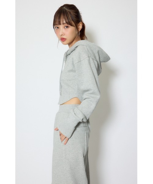 rienda（リエンダ）の「【セットアップ対応】ビスチェディティールフードスウェット　春服（スウェット・レディース・杢グレー/アイボリー/ブラック・FREE）」の13枚目の写真