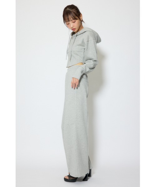 rienda（リエンダ）の「【セットアップ対応】ビスチェディティールフードスウェット　春服（スウェット・レディース・杢グレー/アイボリー/ブラック・FREE）」の16枚目の写真