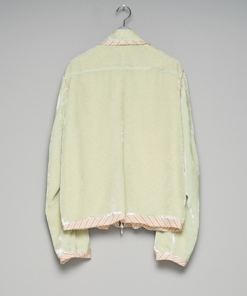 MASU(エムエーエスユー)の「【M A S U】UNEVEN VELVET JACKET(その他トップス・メンズ・ダークグレー/ライトグリーン・44/46)」の8枚目の写真