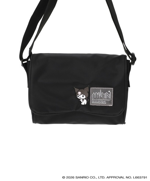 Manhattan Portage（マンハッタンポーテージ）の「WHITEHALL SHOULDER MGNT FLIGHT NYLON BACKING KUROMI（ショルダーバッグ・レディース・ブラック・SMALL）」の2枚目の写真