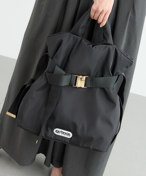 OUTDOOR PRODUCTS（アウトドアプロダクツ）の「BARNYARDSTORM / OUTDOORPRODUCTS / ビッグトート【WEB限定】（トートバッグ・レディース・ブラック/ブラック系その他4/ホワイト系その他・FREE）」の3枚目の写真