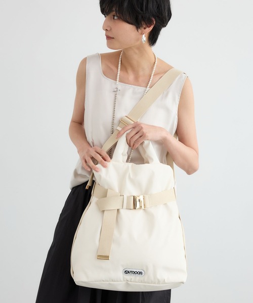 OUTDOOR PRODUCTS（アウトドアプロダクツ）の「BARNYARDSTORM / OUTDOORPRODUCTS / ビッグトート【WEB限定】（トートバッグ・レディース・ブラック/ブラック系その他4/ホワイト系その他・FREE）」の4枚目の写真