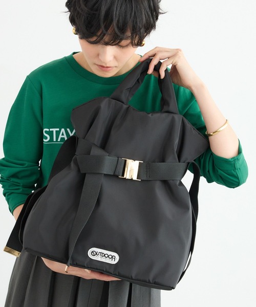 OUTDOOR PRODUCTS（アウトドアプロダクツ）の「BARNYARDSTORM / OUTDOORPRODUCTS / ビッグトート【WEB限定】（トートバッグ・レディース・ブラック/ブラック系その他4/ホワイト系その他・FREE）」の9枚目の写真