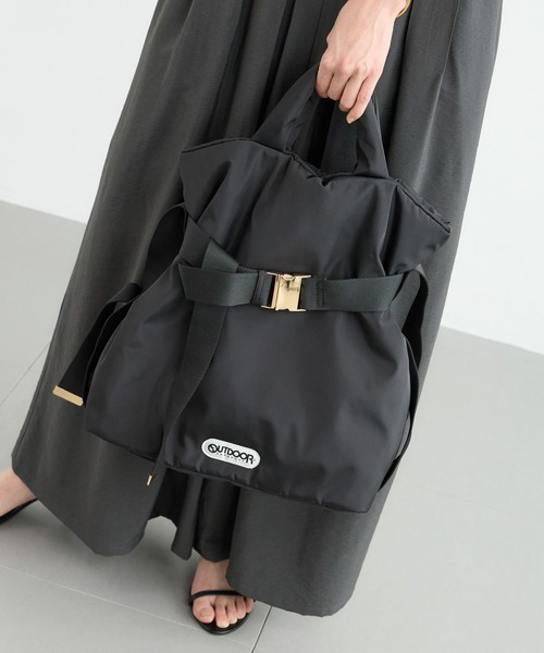 OUTDOOR PRODUCTS（アウトドアプロダクツ）の「BARNYARDSTORM / OUTDOORPRODUCTS / ビッグトート【WEB限定】（トートバッグ・レディース・ブラック/ブラック系その他4/ホワイト系その他・FREE）」の11枚目の写真