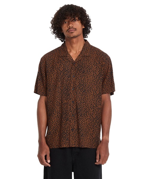 VOLCOM（ボルコム）の「VOLCOM/ボルコム メンズ 半袖シャツ V_A0412612（シャツ/ブラウス・メンズ・ブラウン・L/M）」の7枚目の写真