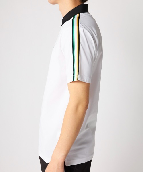 Loudmouth（ラウドマウス）の「LOUDMOUTH/ラウドマウス ゴルフウェア ベーシック ECO マイクロカノコ 吸汗速乾 UVカット 半袖シャツ（Tシャツ/カットソー・メンズ・ブラック/ライトグリーン/ホワイト/レッド・3L/LL/M/L）」の6枚目の写真