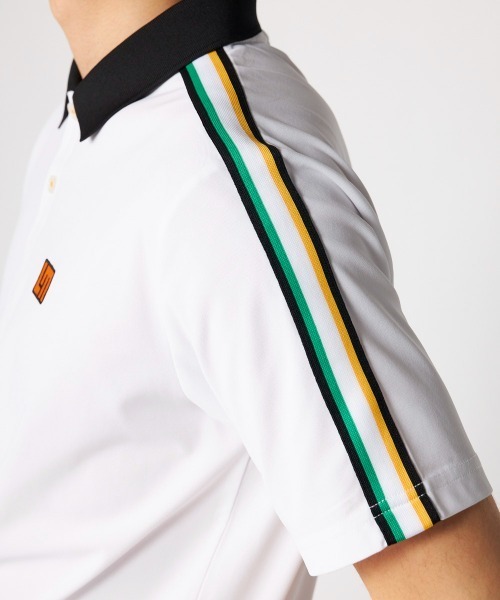 Loudmouth（ラウドマウス）の「LOUDMOUTH/ラウドマウス ゴルフウェア ベーシック ECO マイクロカノコ 吸汗速乾 UVカット 半袖シャツ（Tシャツ/カットソー・メンズ・ブラック/ライトグリーン/ホワイト/レッド・3L/LL/M/L）」の9枚目の写真