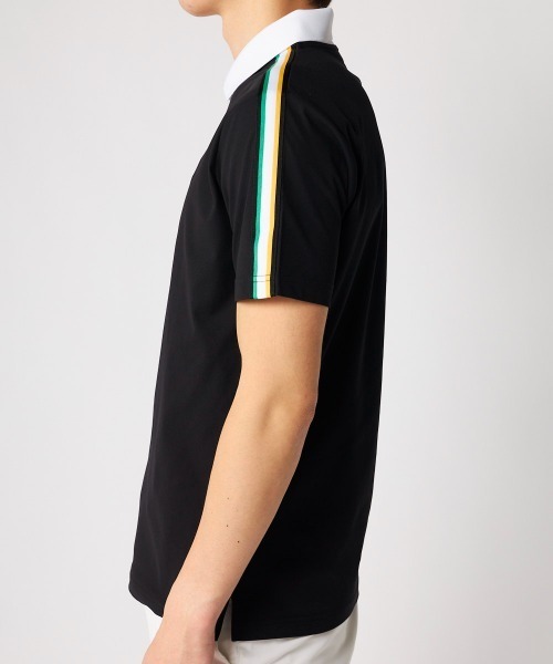 Loudmouth（ラウドマウス）の「LOUDMOUTH/ラウドマウス ゴルフウェア ベーシック ECO マイクロカノコ 吸汗速乾 UVカット 半袖シャツ（Tシャツ/カットソー・メンズ・ブラック/ライトグリーン/ホワイト/レッド・3L/LL/M/L）」の10枚目の写真