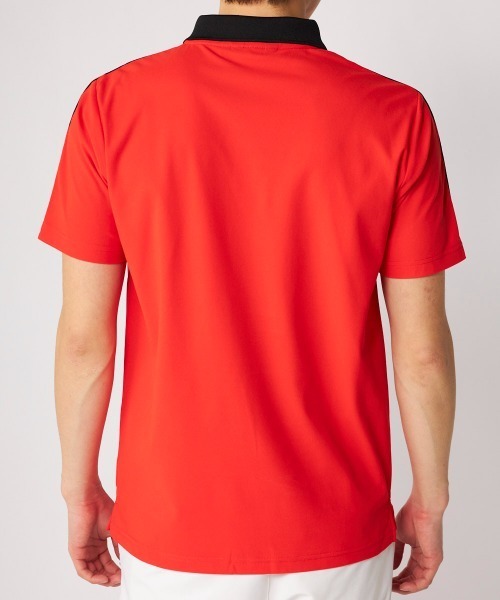 Loudmouth（ラウドマウス）の「LOUDMOUTH/ラウドマウス ゴルフウェア ベーシック ECO マイクロカノコ 吸汗速乾 UVカット 半袖シャツ（Tシャツ/カットソー・メンズ・ブラック/ライトグリーン/ホワイト/レッド・3L/LL/M/L）」の19枚目の写真