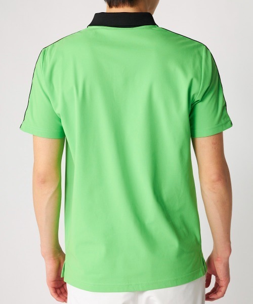 Loudmouth（ラウドマウス）の「LOUDMOUTH/ラウドマウス ゴルフウェア ベーシック ECO マイクロカノコ 吸汗速乾 UVカット 半袖シャツ（Tシャツ/カットソー・メンズ・ブラック/ライトグリーン/ホワイト/レッド・3L/LL/M/L）」の15枚目の写真