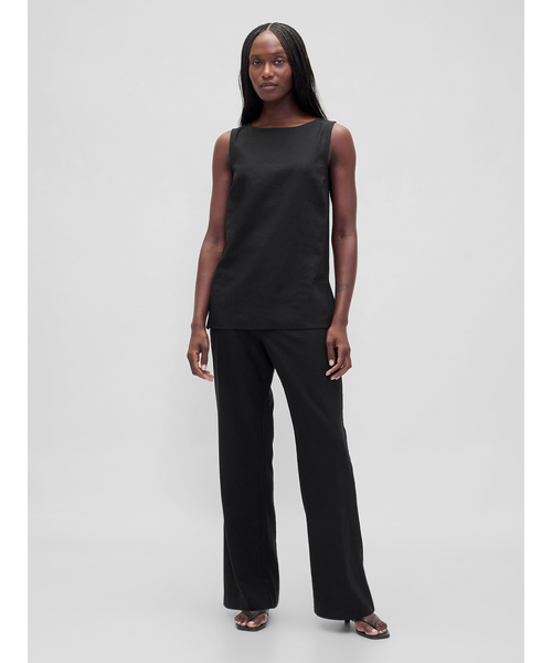 GAP(ギャップ)の「ローライズ リネンブレンド フレアパンツ(その他パンツ・レディース・ブラック・000/10/8/6/4/2/0/00)」の2枚目の写真